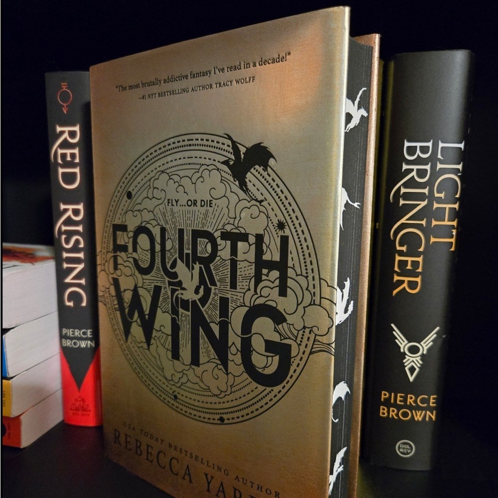 Fourth Wing by Rebecca Yarros FIRST EDITION FIRST PRINT WITH SPRAYED EDG…